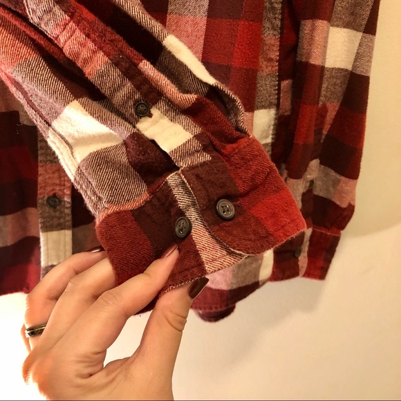Ultra Soft, Oversized, Red 100% Cotton Croft & Barrow Plaid Flannel - Picture 9 of 12